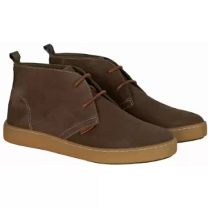 Image of Barbour Mens Yuma Chukka Boots Choco Nubuck 8