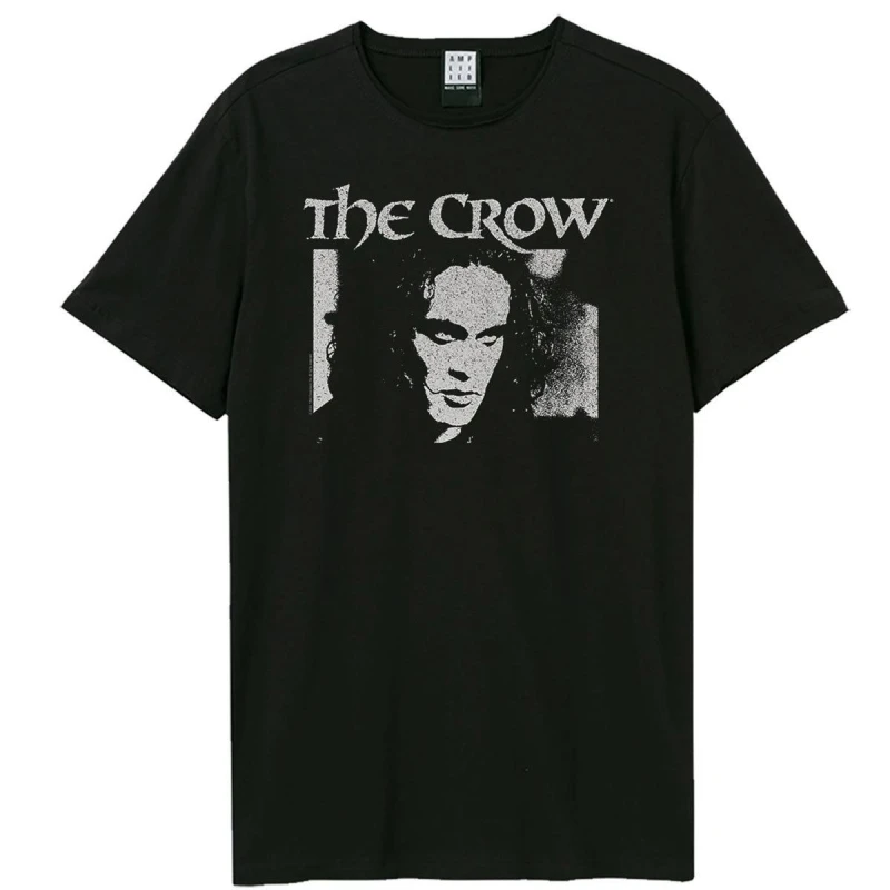 Image of Amplified Amplified Men Face Halloween The Crow T-Shirt in Black Size: X-Small Black XS Male 5063852061686