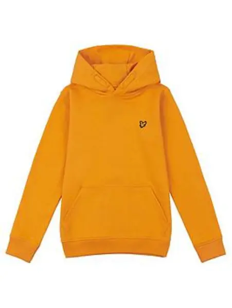 Image of Lyle & Scott Boys Classic Hoodie - Orange, Size 7-8 Years Orange VRWDV Unisex 7-8 YEARS