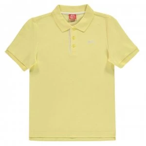 Image of Slazenger Plain Polo Shirt Junior Boys - Light Yellow