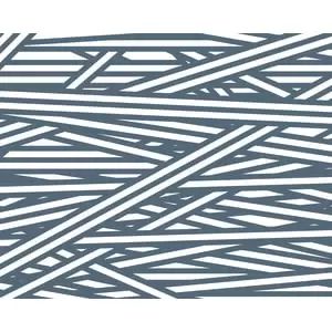 Image of Origin Murals Striped Criss Cross Pattern Blue Wall Mural - 3.5 x 2.8m