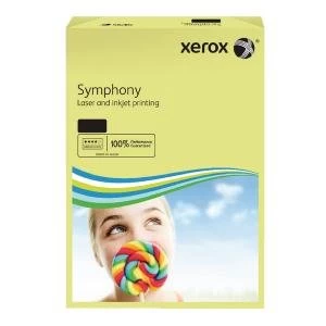 Image of Xerox Symphony Pastel Tints Yellow Ream A4 Paper 80gsm 003R93975 Pack
