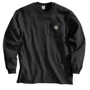Image of Carhartt Mens Workwear Pocket T Shirt Long Sleeve T Shirt XL - Chest 46-48' (117-122cm)