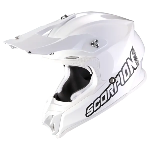 Image of Scorpion VX-16 Evo Air Solid White-White Offroad Helmet Size S