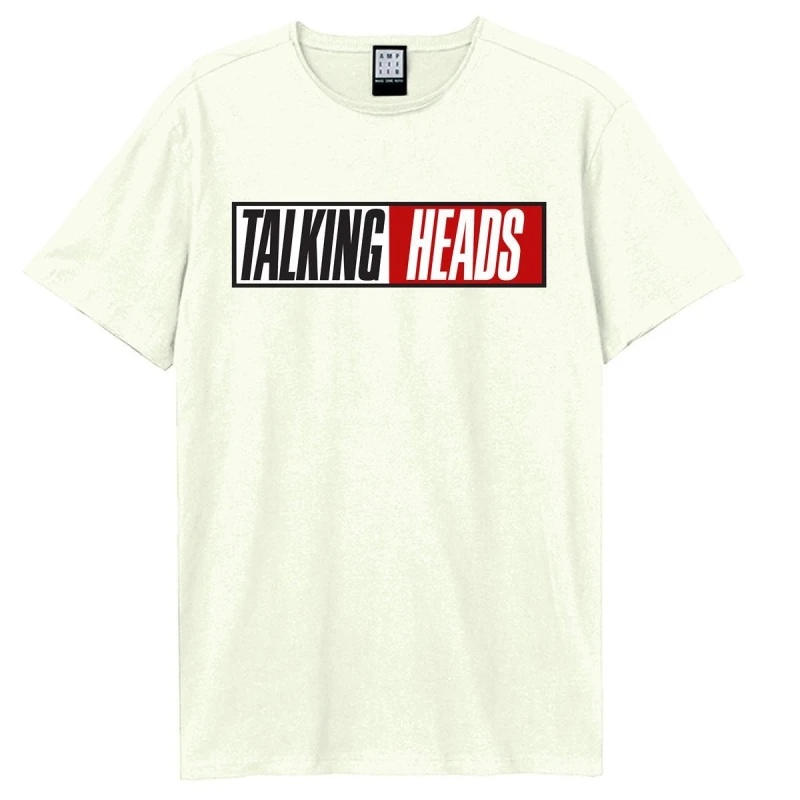 Image of Amplified Amplified Men True Stories Talking Heads T-Shirt in White Size: 3X-Large White XXXL Male 5063806407607