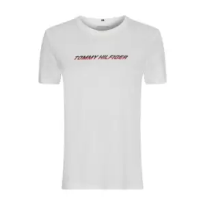 Image of Tommy Sport Cut Graphic Crewneck T-Shirt - White