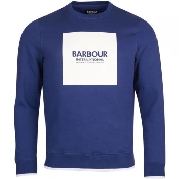 Image of Barbour International Scortch Crew Sweat - Regal Blue BL46