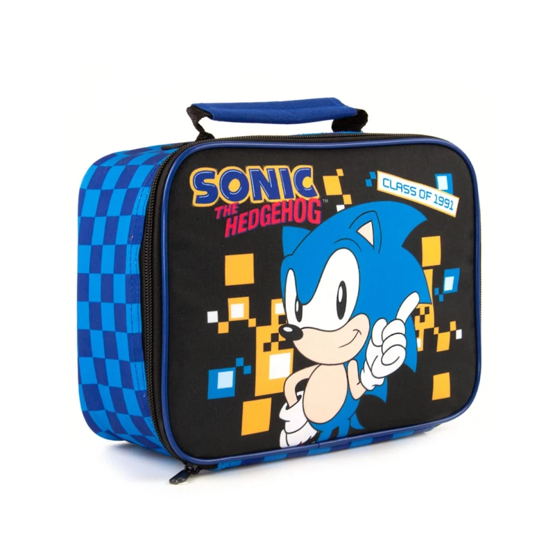 Image of Sonic the Hedgehog Zip Lunch Bag Black