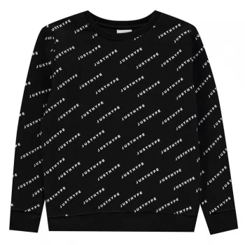 Image of Hype AOP Crew Sweatshirt - Black