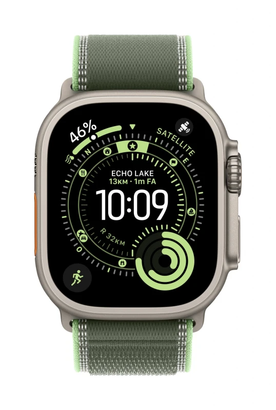 Image of Apple Apple MFT54ZM/A Smart Wearable Accessories Band Green Titanium, Polyester, Spandex, Nylon MFT54ZM/A