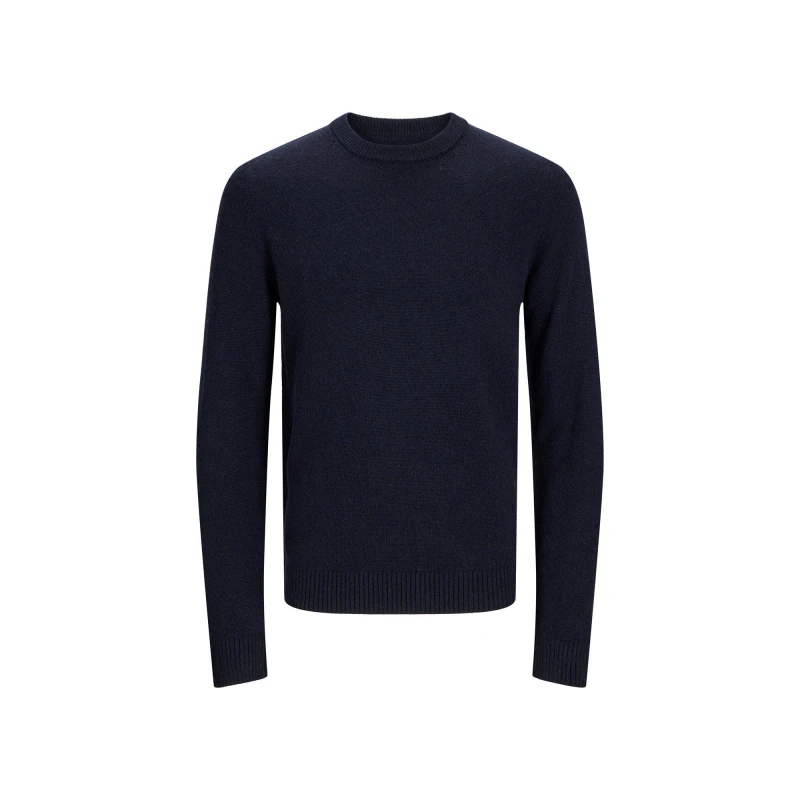 Image of Jack and Jones Lambswool Knit Sweat Shirt Night Sky male Med