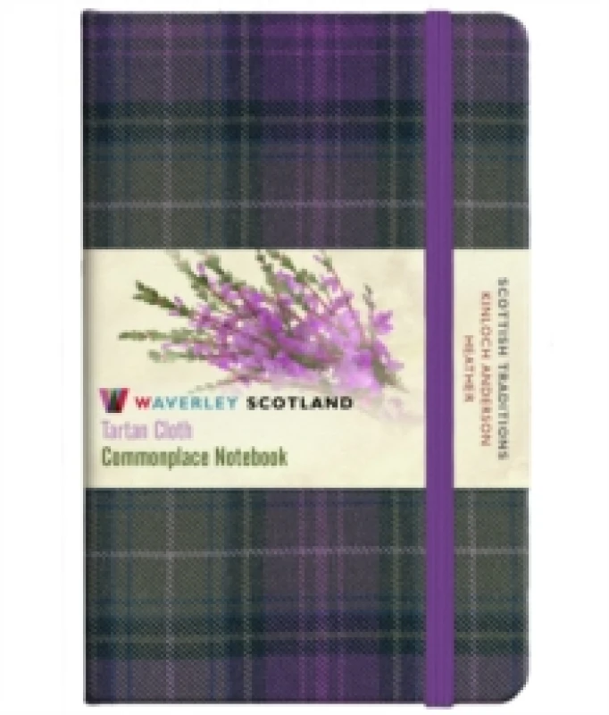 Image of Waverley S.T. (M): Heather Pocket Genuine Tartan Cloth Commonplace Notebook Hardback