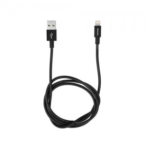 Image of Verbatim Lightning Stainless Steel Sync & Charge Cable 100cm Black