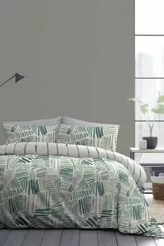 Image of 'Mona' Modern Print Easy Care Duvet Cover Set