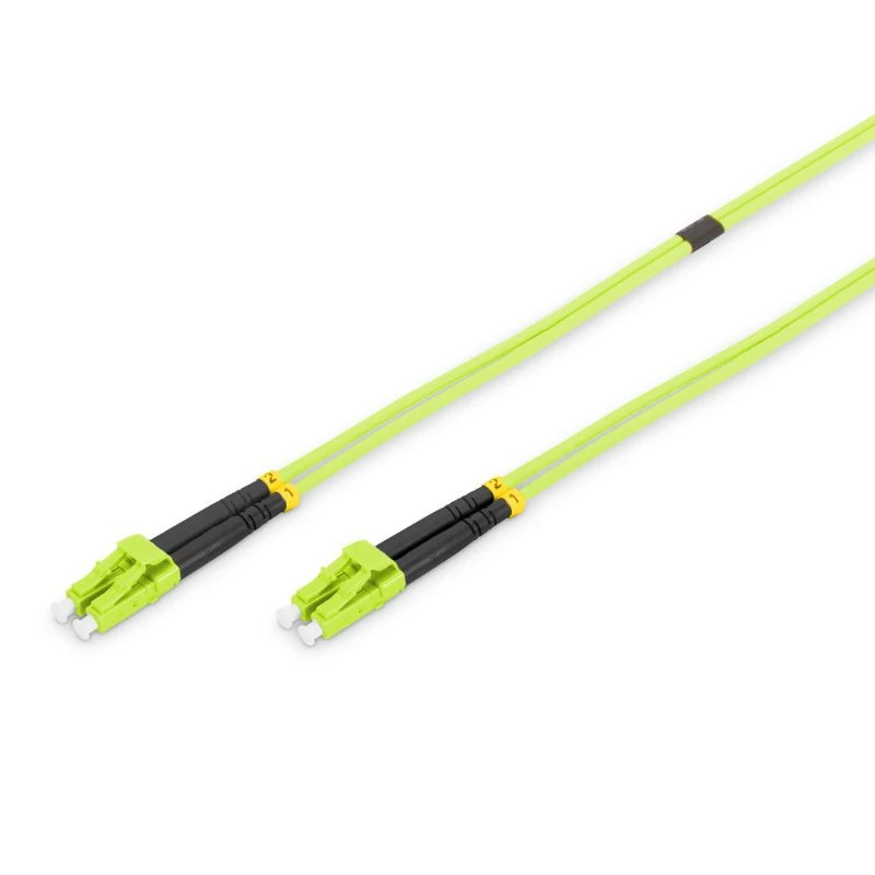 Image of FDL 2M OM5 50/125 LC-LC FIBRE OPTIC CABLE - LIME GREEN