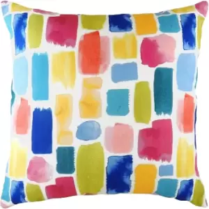 Image of Evans Lichfield Aquarelle Dash Cushion Cover (One Size) (Multicoloured)