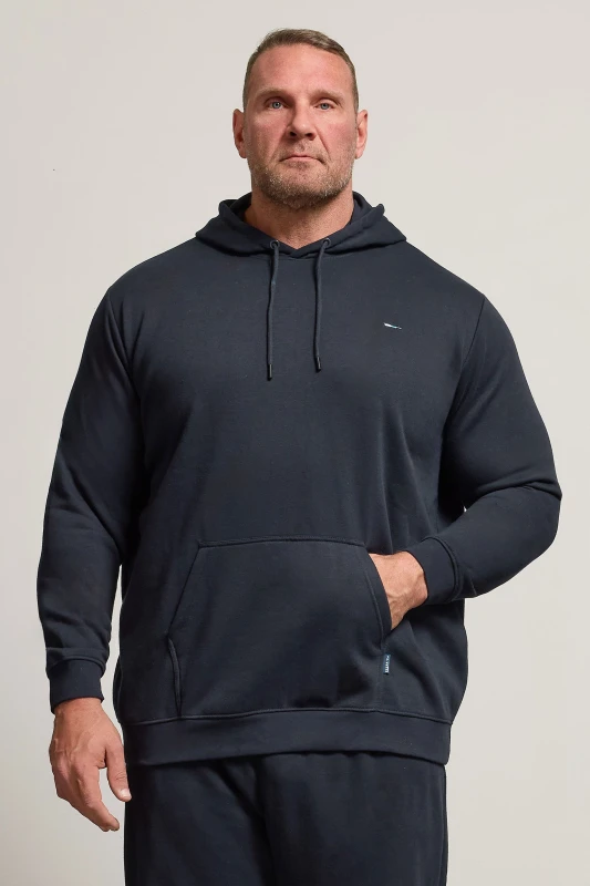 Image of BadRhino BadRhino Men Essential Drawstring Hoodie in Dark Navy Size: 2X-large Dark Navy XXL Male 5057147764024