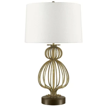 Image of Lafitte - 1 Light Table Lamp Gold, E27 - Elstead