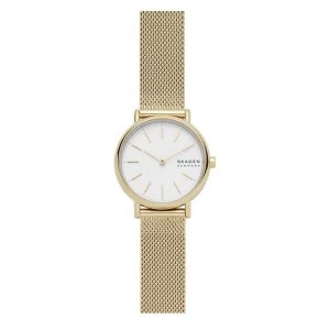 Image of Skagen Signatur Mesh Strap Watch - Gold