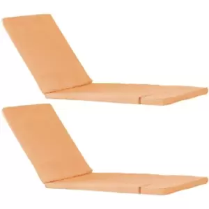 Image of Sussex Sun Lounger Cushions - Terracotta - Pack of 2 - Harbour Housewares