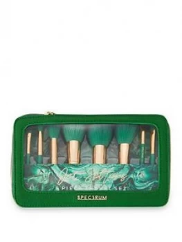 Image of Spectrum Spectrum Malachite Jet Setter 8 Piece Mini Brush Set