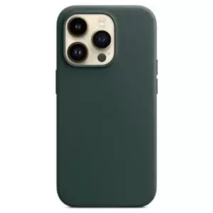 Image of Apple iPhone 14 Pro Leather Case with MagSafe Forest Green MPPH3ZM/A