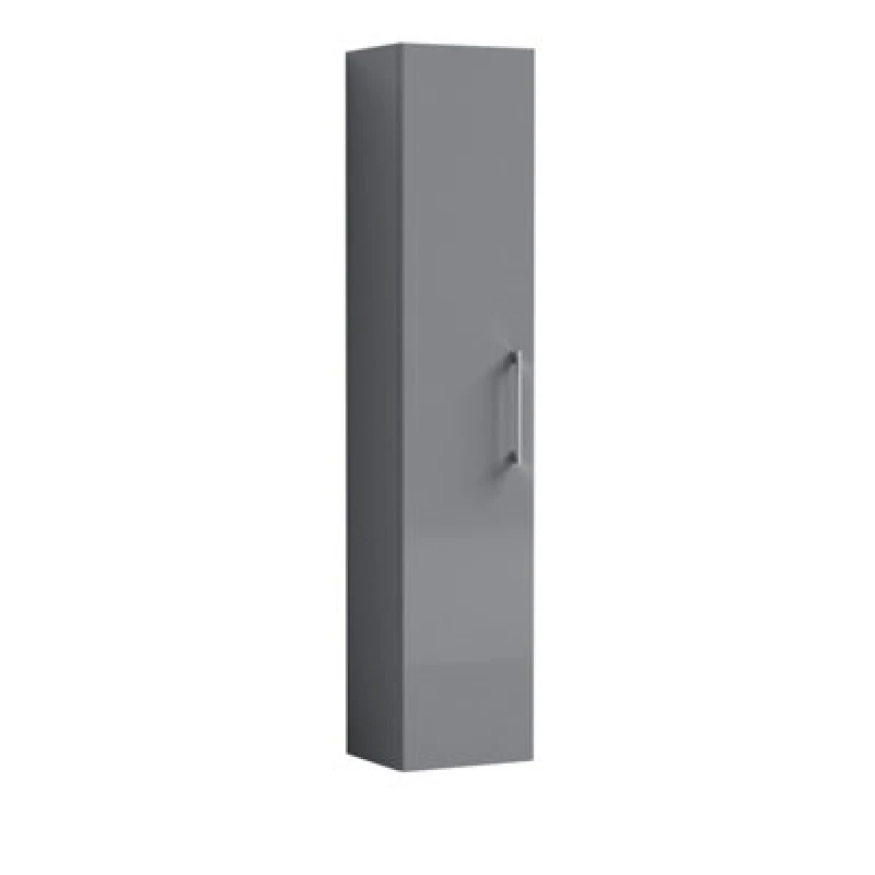 Image of Arno Tall Storage Unit Satin Grey