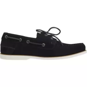 Image of Tommy Hilfiger Th Boat Shoe Core Suede - Blue