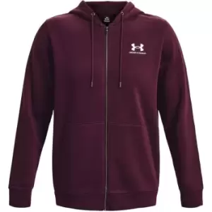 Image of Under Armour Armour Essential Fleece Full Zip Hoodie Mens - Purple