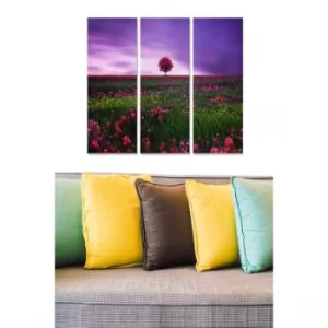 Image of MDF7708545 Multicolor Decorative MDF Painting (3 Pieces)