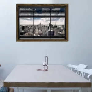 Image of MZM773 Multicolor Decorative Framed MDF Painting