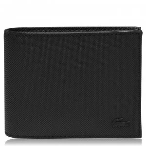 Image of Lacoste Lacoste 6 Card Holder Billfold Wallet - Black