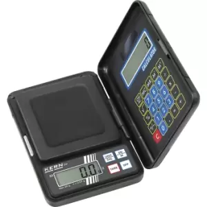 Image of KERN Pocket scales, with integrated calculator, weighing range up to 1000 g, read-out accuracy 1 g, weighing plate 70 x 80 mm