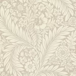 Image of Belgravia Decor Florence All Over Leaf Natural Wallpaper