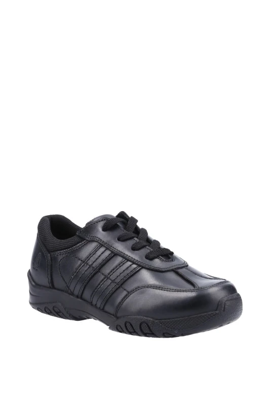 Image of Hush Puppies 'Jezza 2 Senior' School Shoes Black
