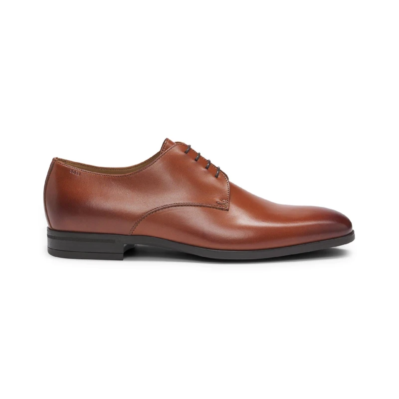 Image of Boss Mens Kensington Derby Shoes Brown male 6 (40)