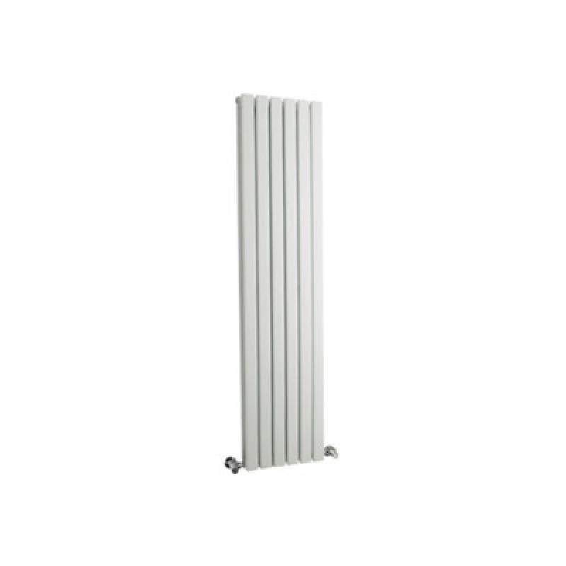 Image of Aspire Hudson Reed Sloane Double Designer Vertical Radiator 1500mm H x 354mm W - Satin White PWHLW43