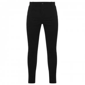 Image of Firetrap Firetrap Blackseal Chino Trousers Mens - Black