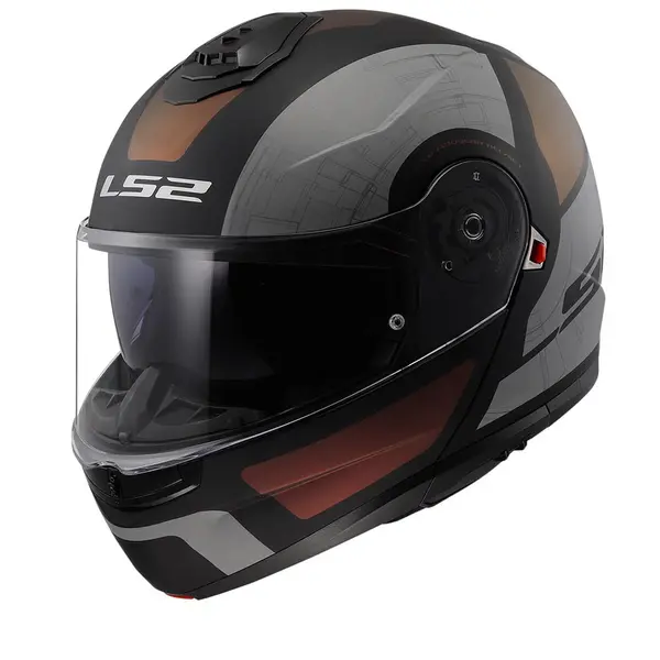 Image of LS2 FF908 Strobe II Orion Matt Black Purple Blue 06 Modular Helmet Size S