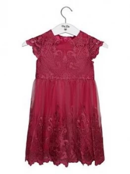 Image of Chi Chi London Girls Suki Dress - Fuschia, Fuchsia, Size 8 Years, Women