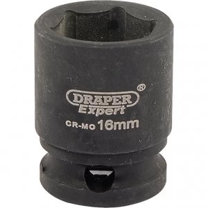 Image of Draper Expert 3/8" Drive Hi-Torq Hexagon Impact Socket Metric 3/8" 16mm