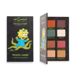 Image of The Simpsons Makeup Revolution Mini Eyeshadow Palette "Alien Maggie"