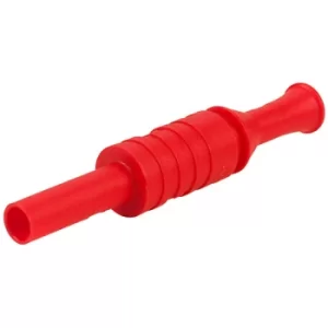 Image of PJP 1063-R 4mm Shrouded Cable Socket Red