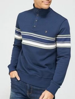 Image of Farah Hales Long Sleeve Sweatshirt - Navy