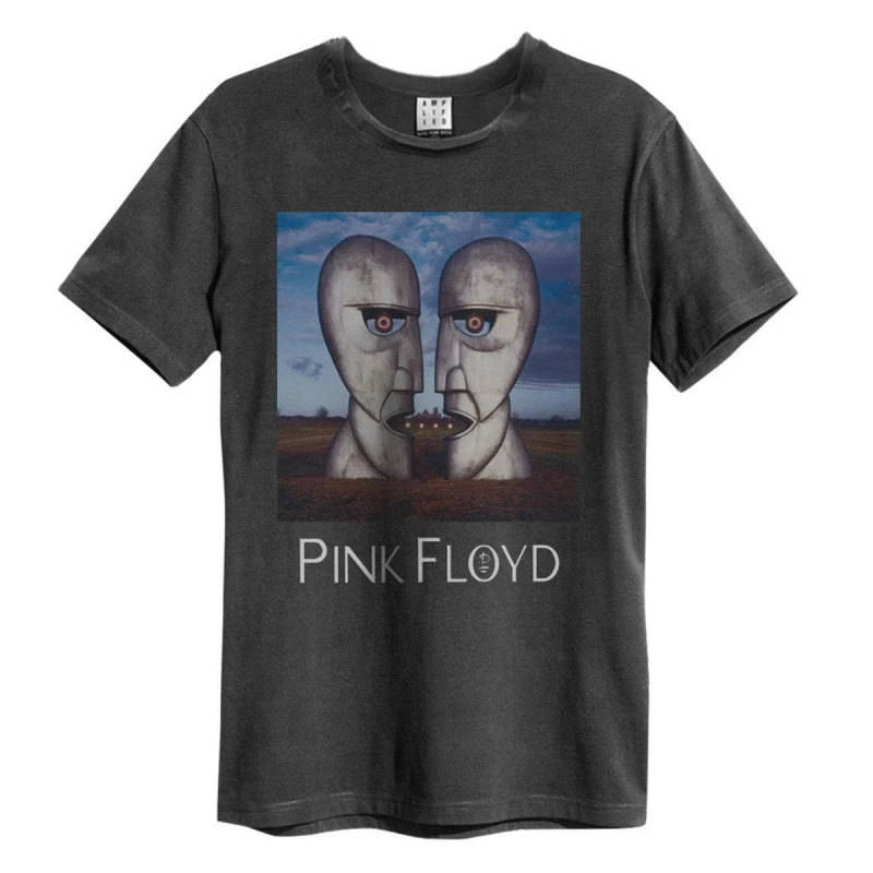 Image of Amplified Amplified Men The Division Bell Pink Floyd T-Shirt in Charcoal Size: Small Charcoal S Male 5063470005420
