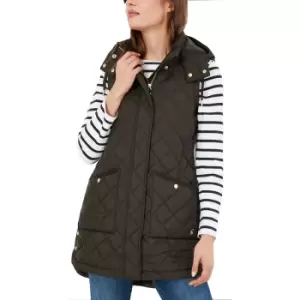 Image of Joules Womens Chatham Longline Quilted Gilet Bodywarmer UK 18- Bust 45', (114cm)