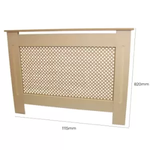 Image of Monster Shop 1115Mm Natural MDF Radiator Cover