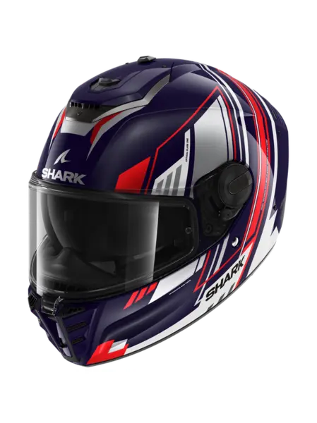 Image of Shark Spartan RS Byhron Blue White Chrom BWU Full Face Helmet S