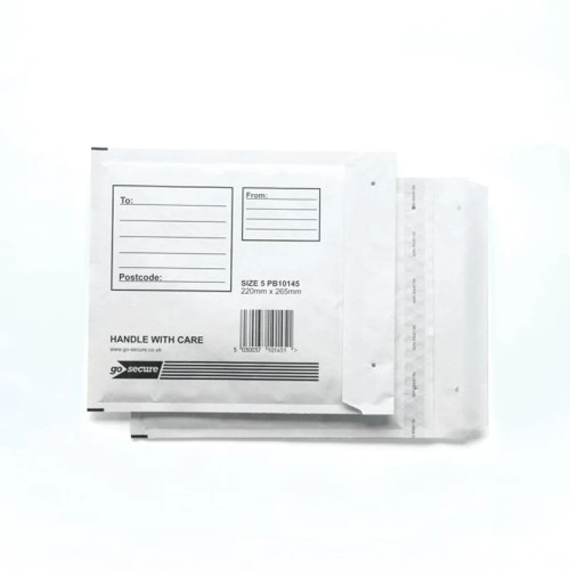 Image of GoSecure Bubble Envelopes Size 5 White (10 Pack) PB10145