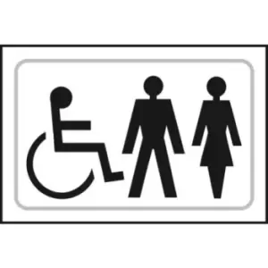 Image of Toilets Symbols Braille Sign
